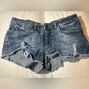 blue forever 21 shorts size 29